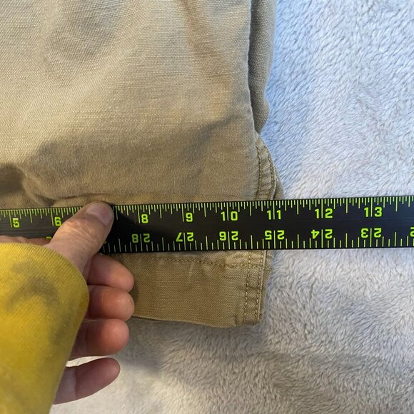 Gap Women's Pants XL Beige Casual Cotton Drawstring Pants Relaxed Fit Button Up - Picture 5 of 12